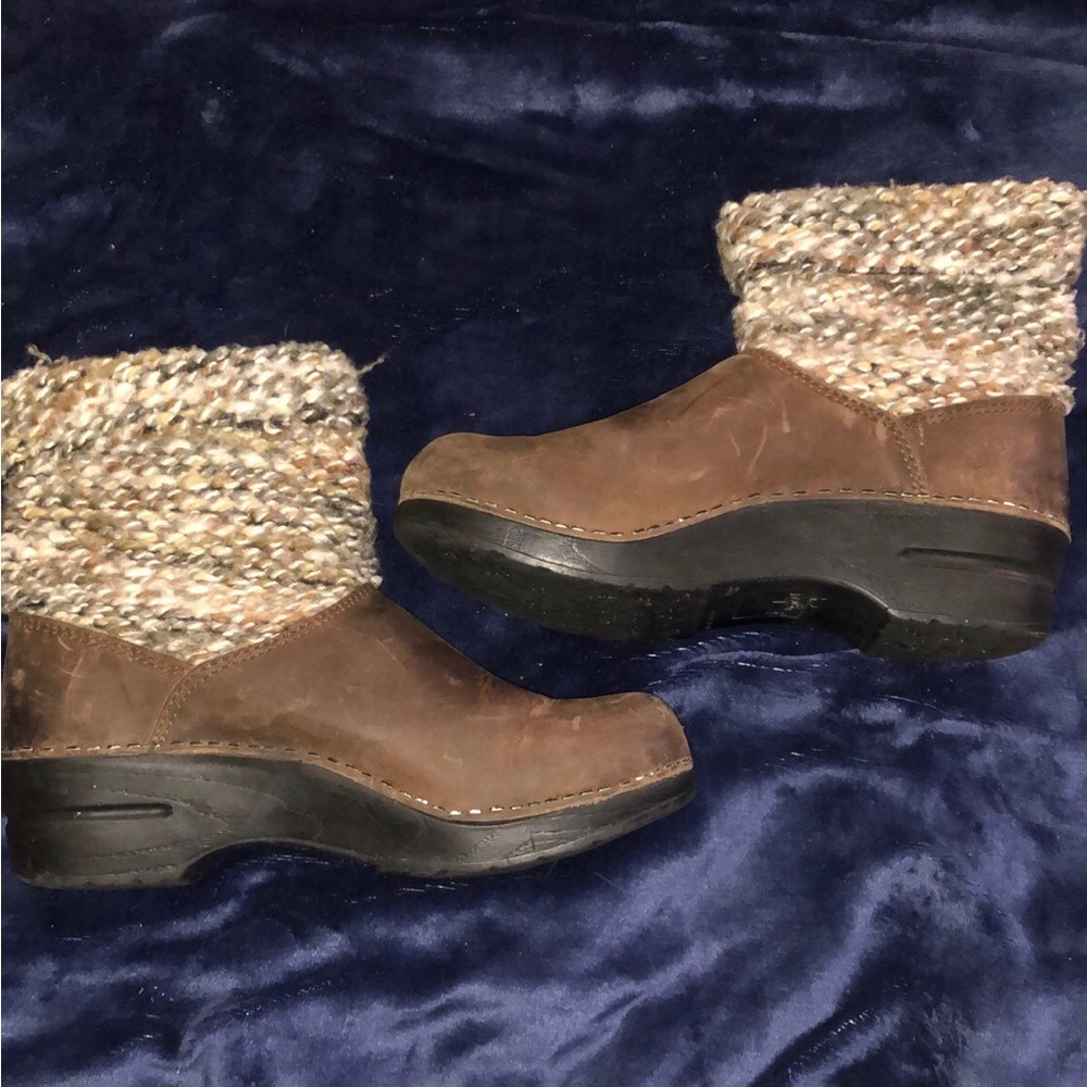 Dansko Chloe Knit Boots Size 38